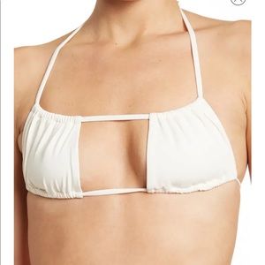 WEWOREWHAT Ruched Bandeau Top